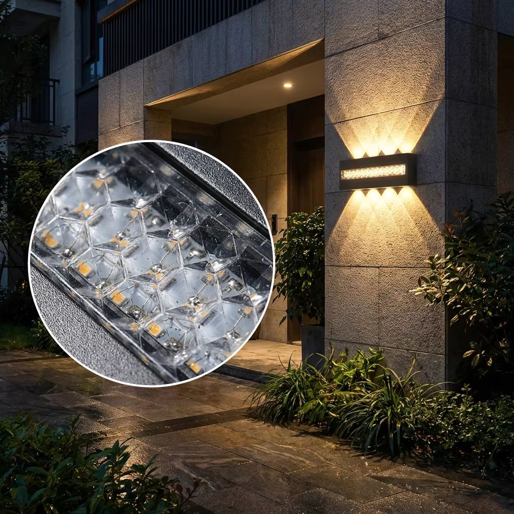 Outdoor Lighting Hardwired - مصباح جداري حديث بتصميم بسيط، مصباح