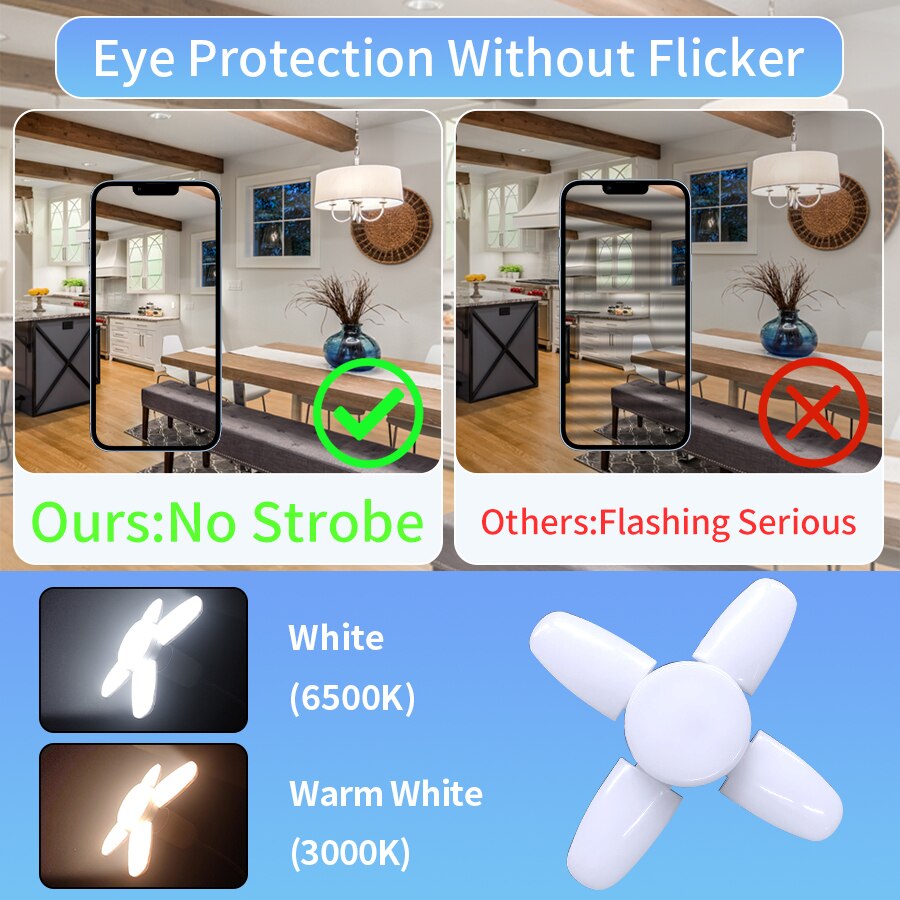 Outdoor Lighting Warehouse - مصباح LED قابل للطي على شكل