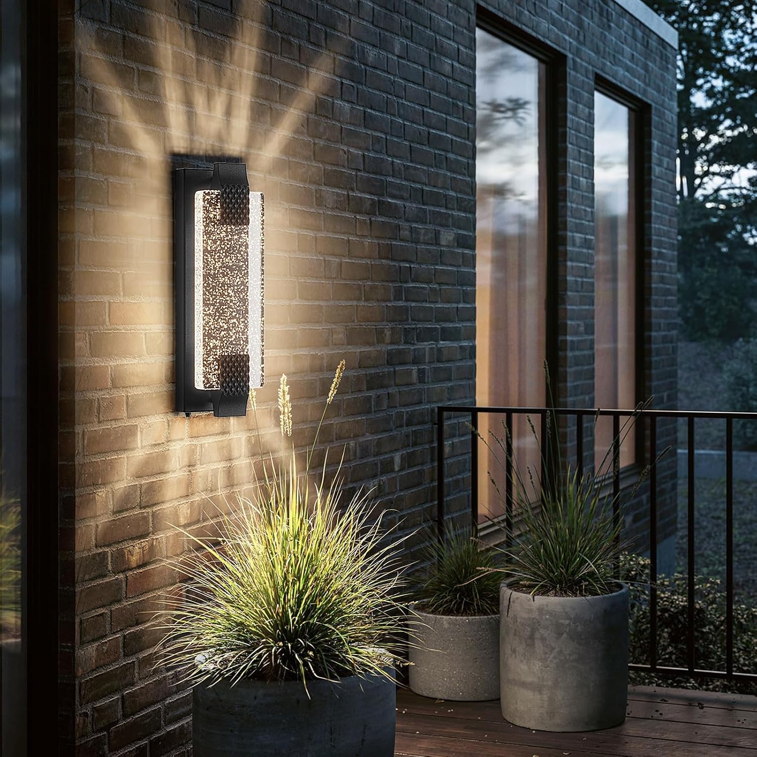Outdoor Lighting Hardwired - مصباح LED خارجي للشرفة بطول 15.7