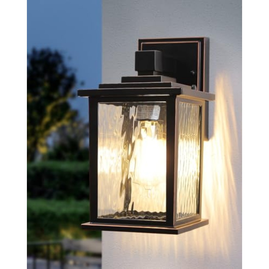 Outdoor Lighting Hardwired - مصابيح شرفة خارجية 12 بوصة، فانوس