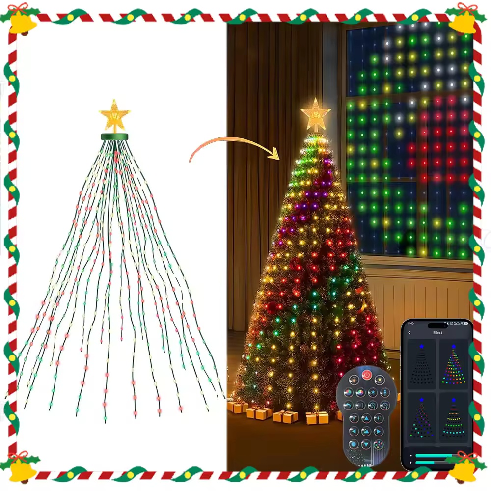 Xmas Outdoor Lighting Decorations - أضواء عيد الميلاد بطول 2.1 متر