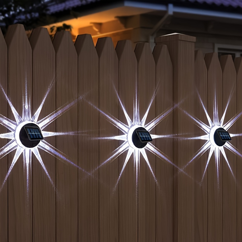 Outdoor Lighting Around Pool - 4 عبوات من مصابيح LED الشمسية