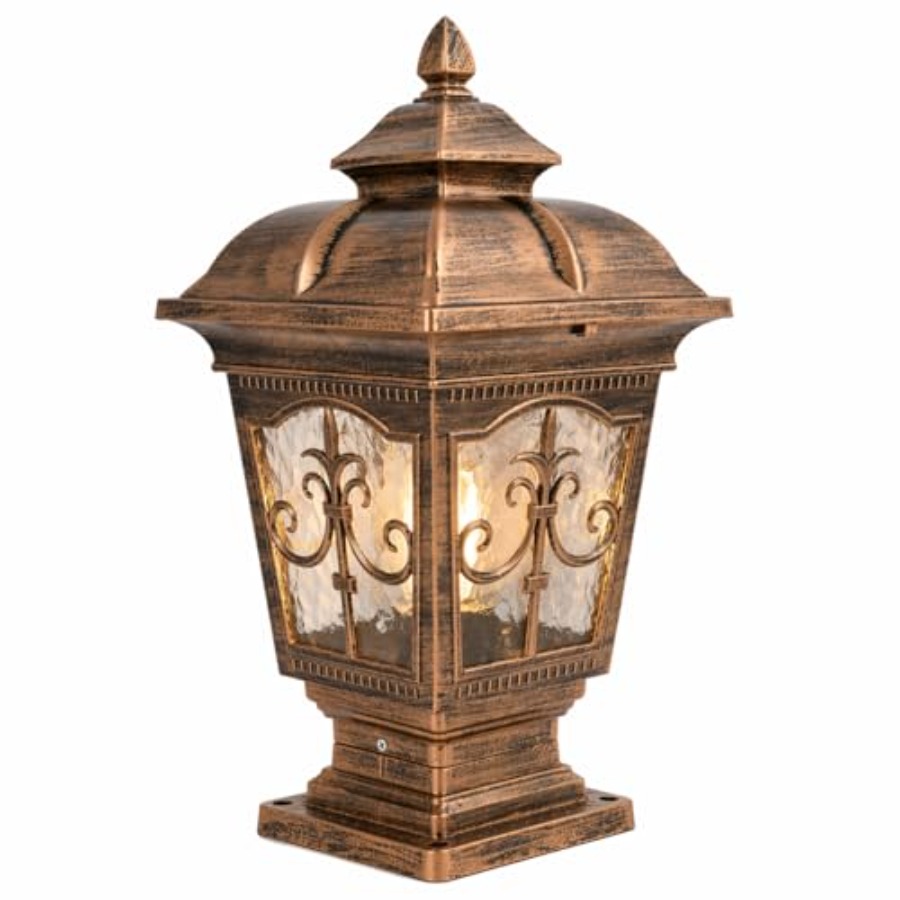 Outdoor Lighting Hardwired - مصباح عمود خارجي بطول 17.72 بوصة