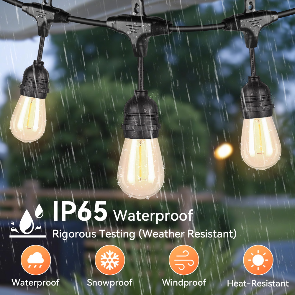 Outdoor Lighting Uk - E27 في الهواء الطلق سلسلة أضواء