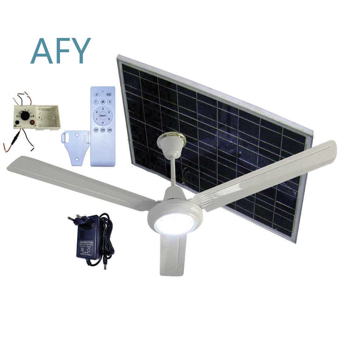 مروحة سقف شمسية ACDC 56 بجهد 1 - مراجعة Outdoor Lighting Warehouse وسعره