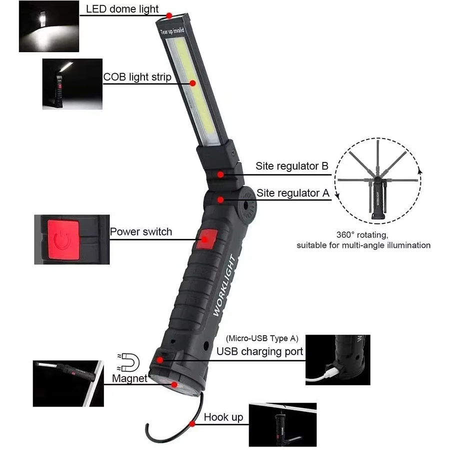 مصباح يدوي LED محمول مع خطاف م - مراجعة Outdoor Lighting Lumen وسعره