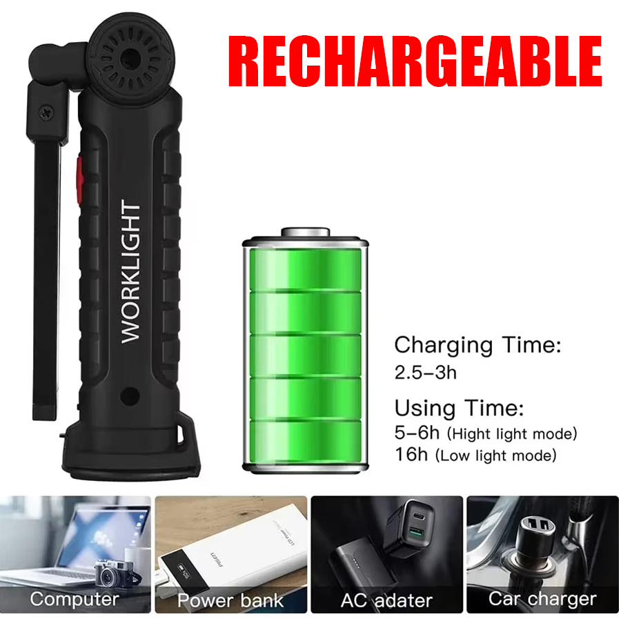 مصباح يدوي LED محمول مع خطاف م - مراجعة Outdoor Lighting Lumen وسعره