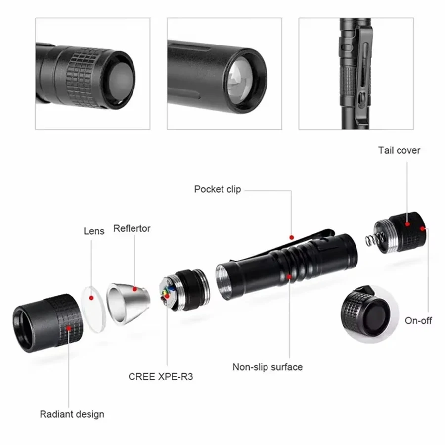مصباح يدوي LED صغير محمول للجي - مراجعة Outdoor Lighting Lumen وسعره