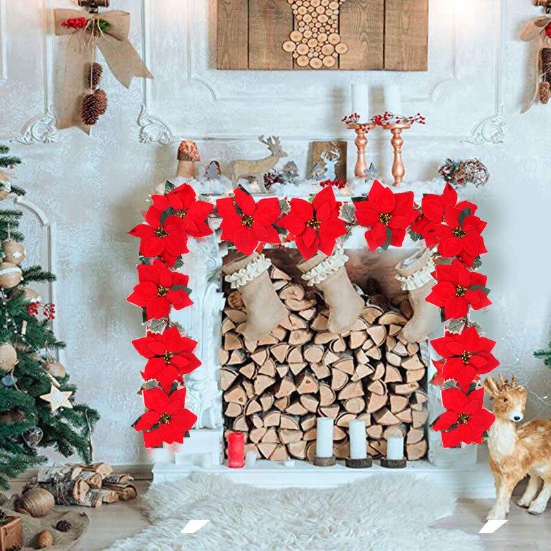 2/3 متر عيد الميلاد سلسلة زهرة - مراجعة Xmas Outdoor Lighting Decorations وسعره