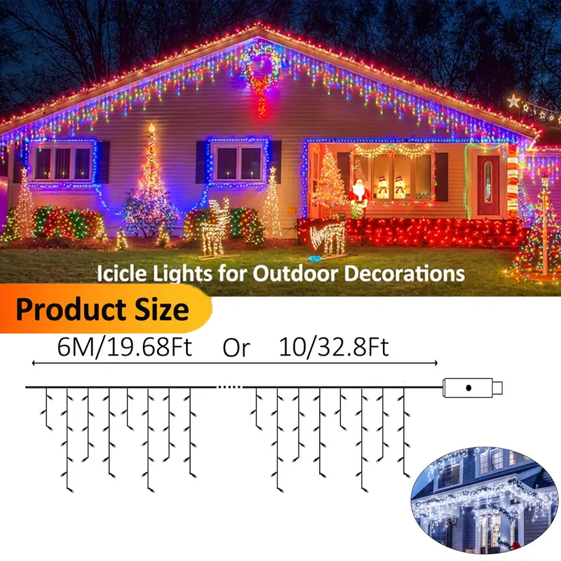 أضواء شمسية خارجية على شكل جلي - مراجعة Xmas Outdoor Lighting Decorations وسعره