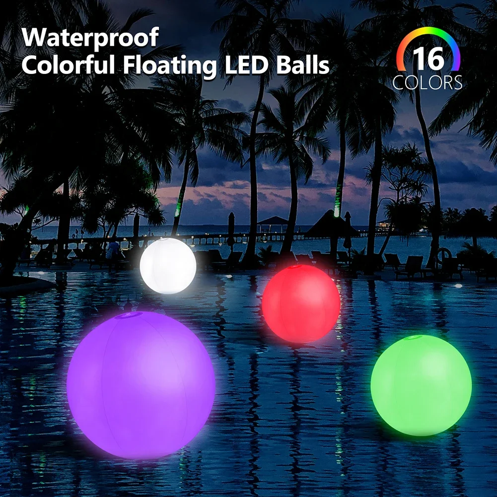 كرة شاطئ قابلة للنفخ بـ16 لونً - مراجعة Outdoor Lighting Around Pool وسعره