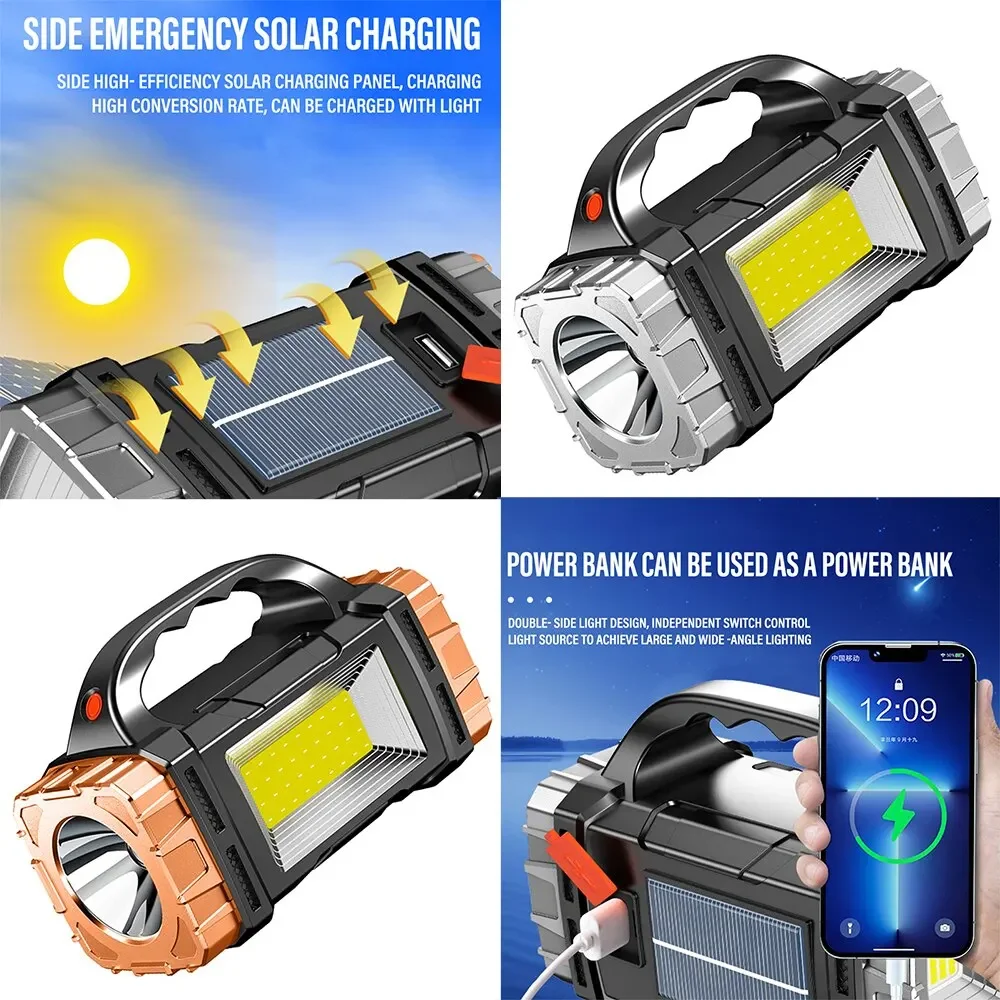 مصباح يدوي LED شمسي عالي الطاق - مراجعة Outdoor Lighting Lumen وسعره