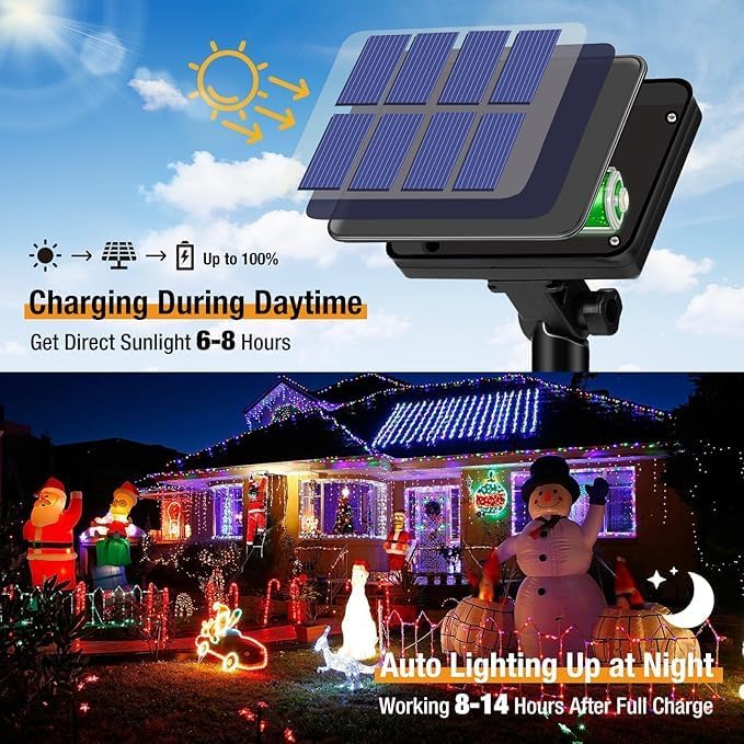 عيد الميلاد في الهواء الطلق سل - مراجعة Xmas Outdoor Lighting Decorations وسعره