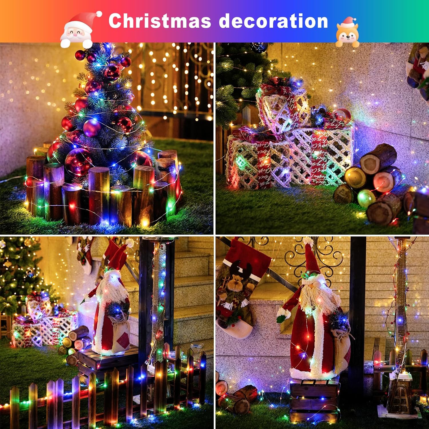 عيد الميلاد في الهواء الطلق سل - مراجعة Xmas Outdoor Lighting Decorations وسعره