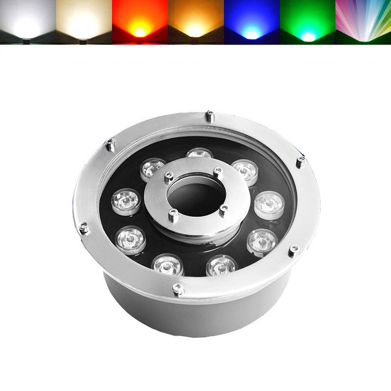مصابيح نافورة LED ملونة 12 فول - مراجعة Outdoor Lighting Around Pool وسعره