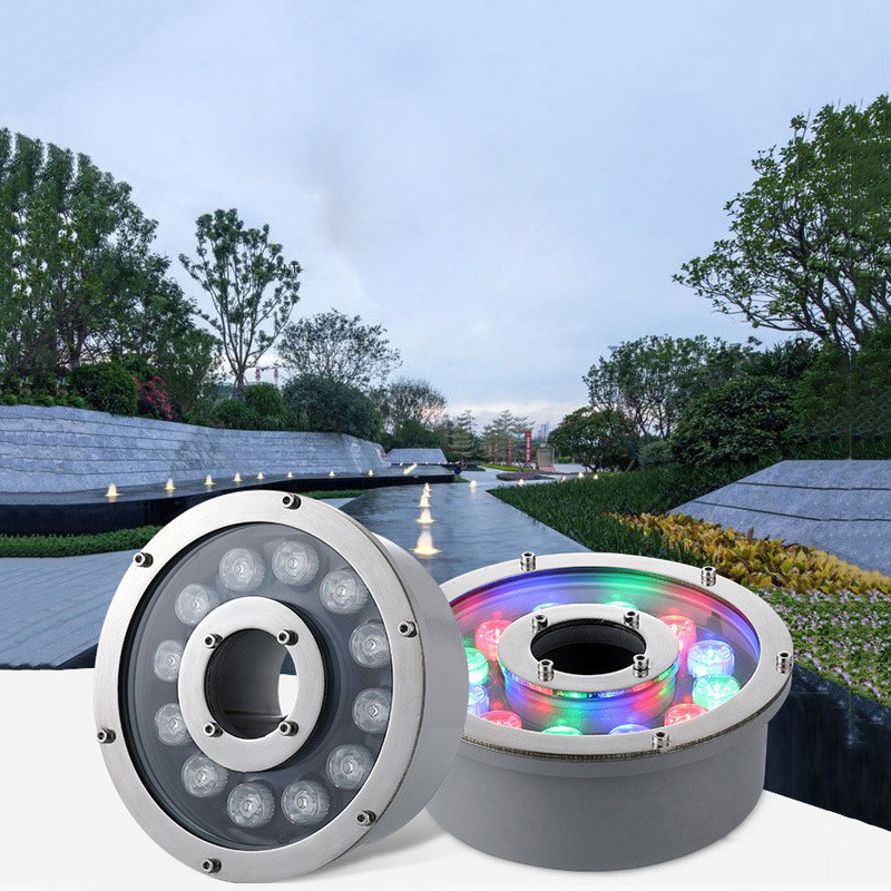 مصابيح نافورة LED ملونة 12 فول - مراجعة Outdoor Lighting Around Pool وسعره