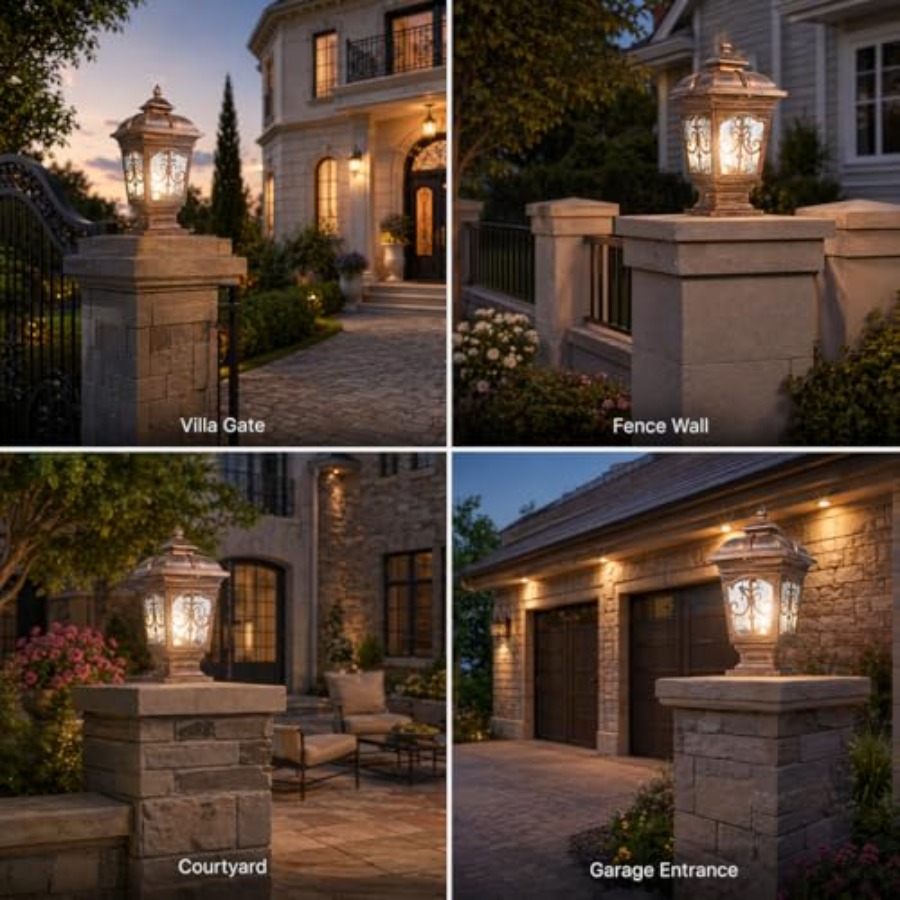 مصباح عمود خارجي بطول 17.72 بو - مراجعة Outdoor Lighting Hardwired وسعره