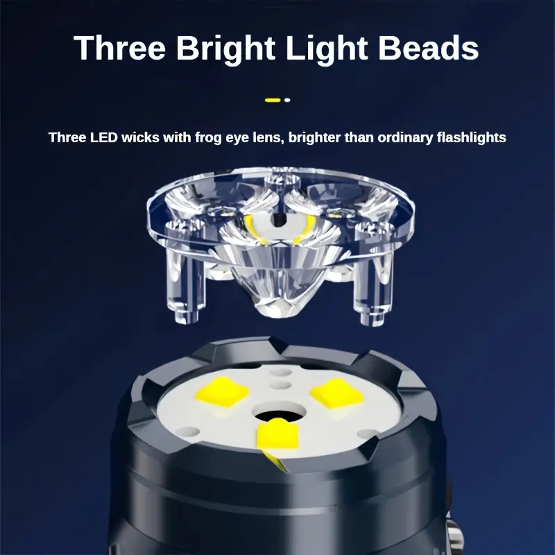 مصباح يدوي صغير 3LED مع مشبك ق - مراجعة Outdoor Lighting Lumen وسعره
