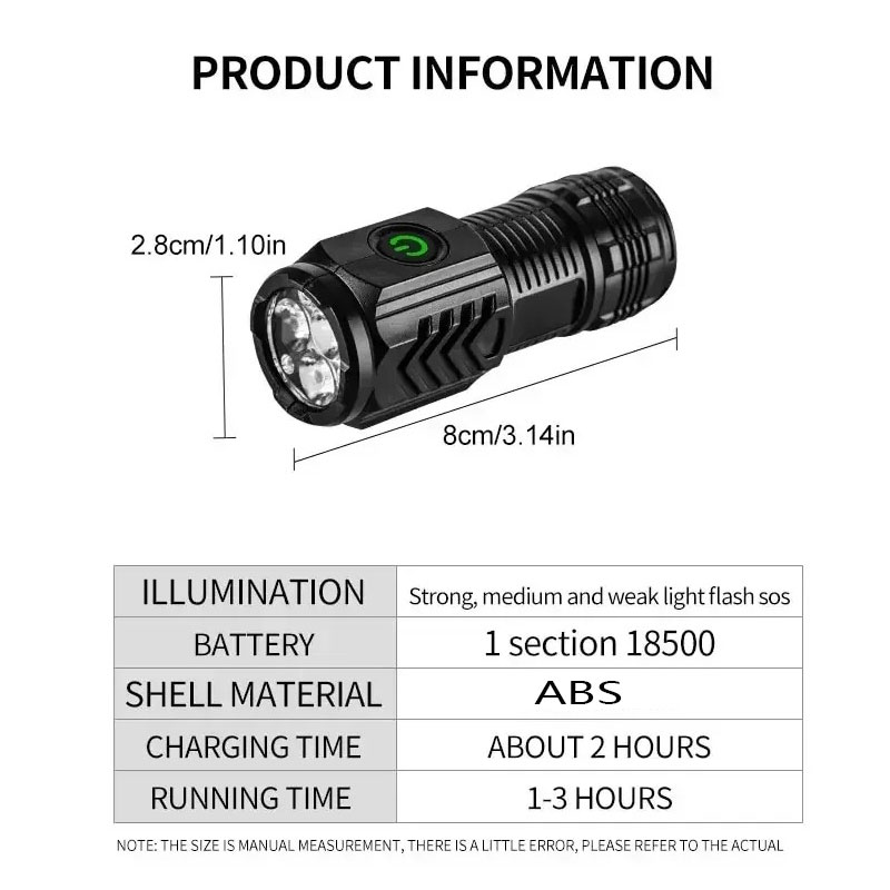 مصباح يدوي صغير 3LED مع مشبك ق - مراجعة Outdoor Lighting Lumen وسعره