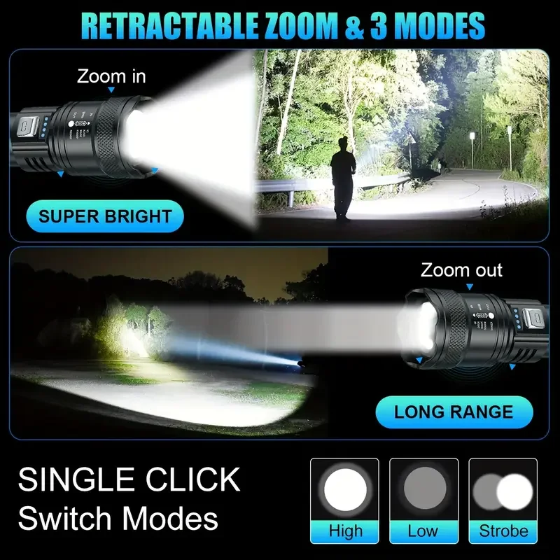 التكتيكية مصباح ليد جيب 2000LM - مراجعة Outdoor Lighting Lumen وسعره