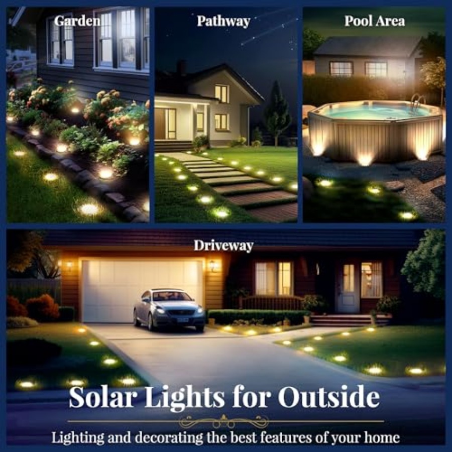 أضواء أرضية تعمل بالطاقة الشمس - مراجعة Outdoor Lighting Led وسعره
