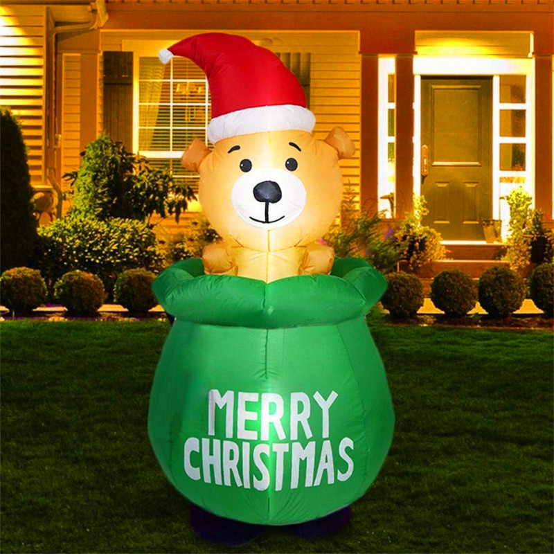 حقيبة زينة لعيد الميلاد قابلة  - مراجعة Xmas Outdoor Lighting Decorations وسعره