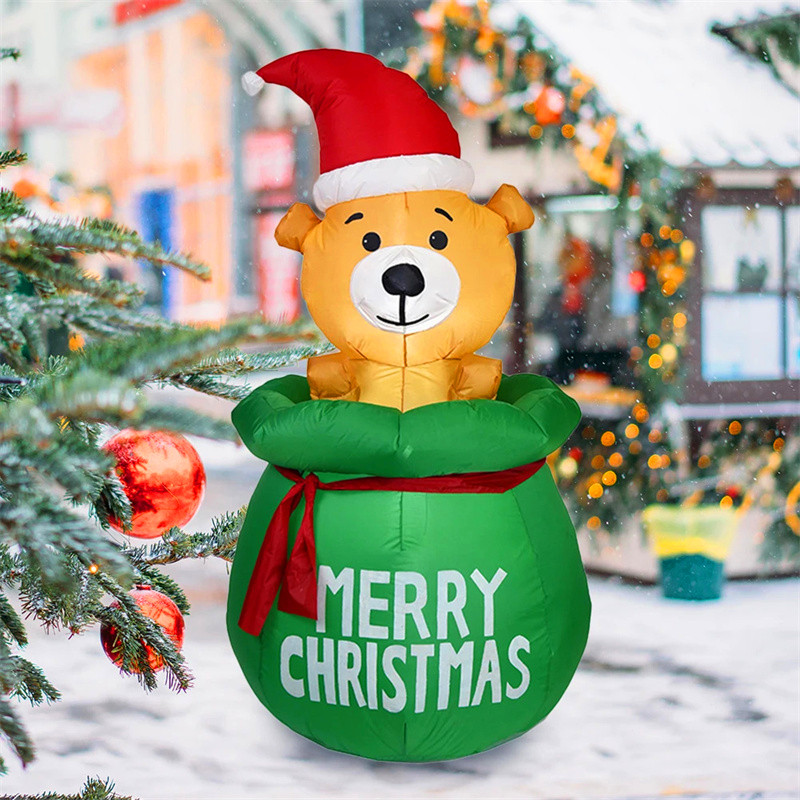 حقيبة زينة لعيد الميلاد قابلة  - مراجعة Xmas Outdoor Lighting Decorations وسعره