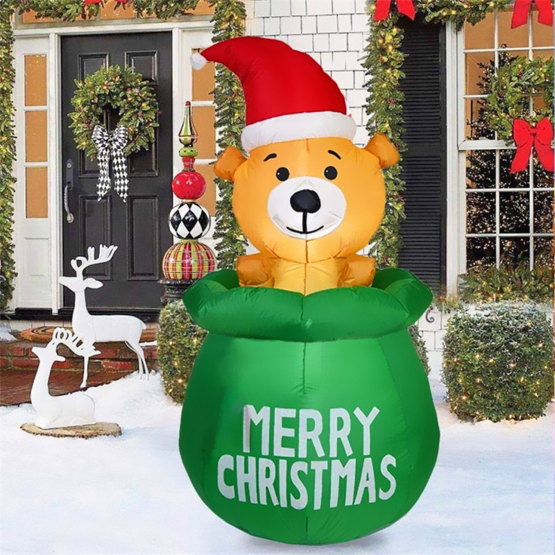 حقيبة زينة لعيد الميلاد قابلة  - مراجعة Xmas Outdoor Lighting Decorations وسعره